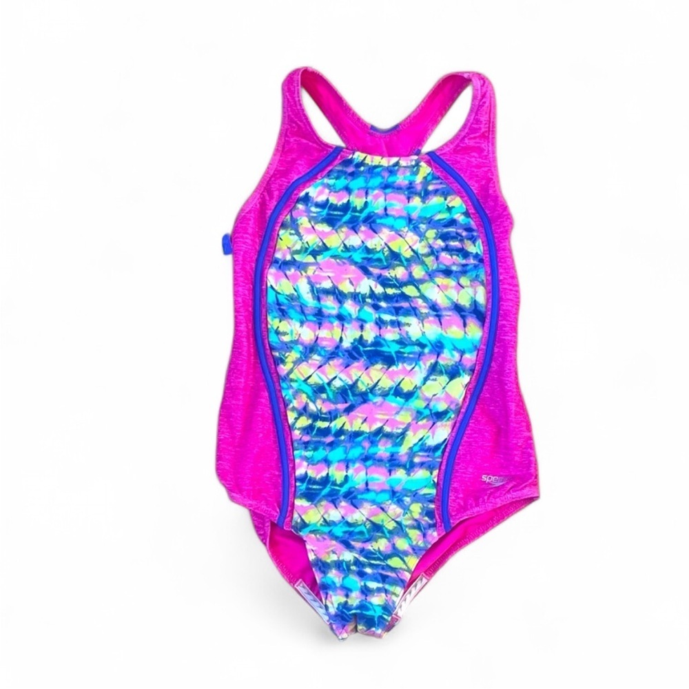 Speedo One Piece Girls size 16 Hot Pink Swimsuit NWT